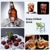 2er-Pack Quadratische Große Eiswürfelform Silikon-Eiswürfelbehälter mit Deckel Einfach zu lösende Eiswürfelform für Whiskey Cocktails Gefrierschrank