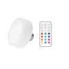 RGB barevné LED světlo Puck, dálkový ovladač, bezdrátová žárovka, nástěnná lampa, závěsné svítidlo, patice AA baterie, E26, E27