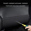 Universal Car Seat Back Protector Anti-Kick & Scratch-Resistant Leather Mat for Rear Seats Easy Installation Auto Backrest Guard