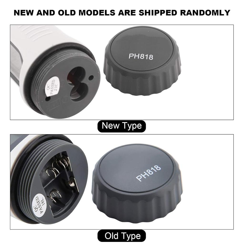 Digital PH Meter Professional Temperature Meter Portable Water Quality Tester Acidimeter PH818 0-14 Measurement for Food Sourdough Starter and Dough