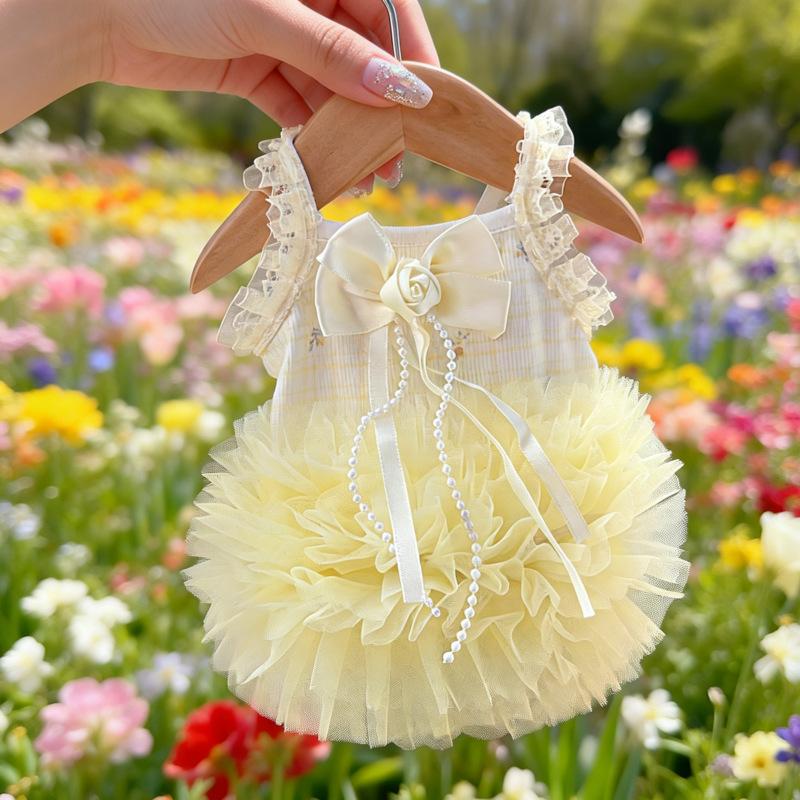Small fresh pet clothes dog cat universal cute tutu skirt small and medium dog spring and summer Teddy Pomeranian