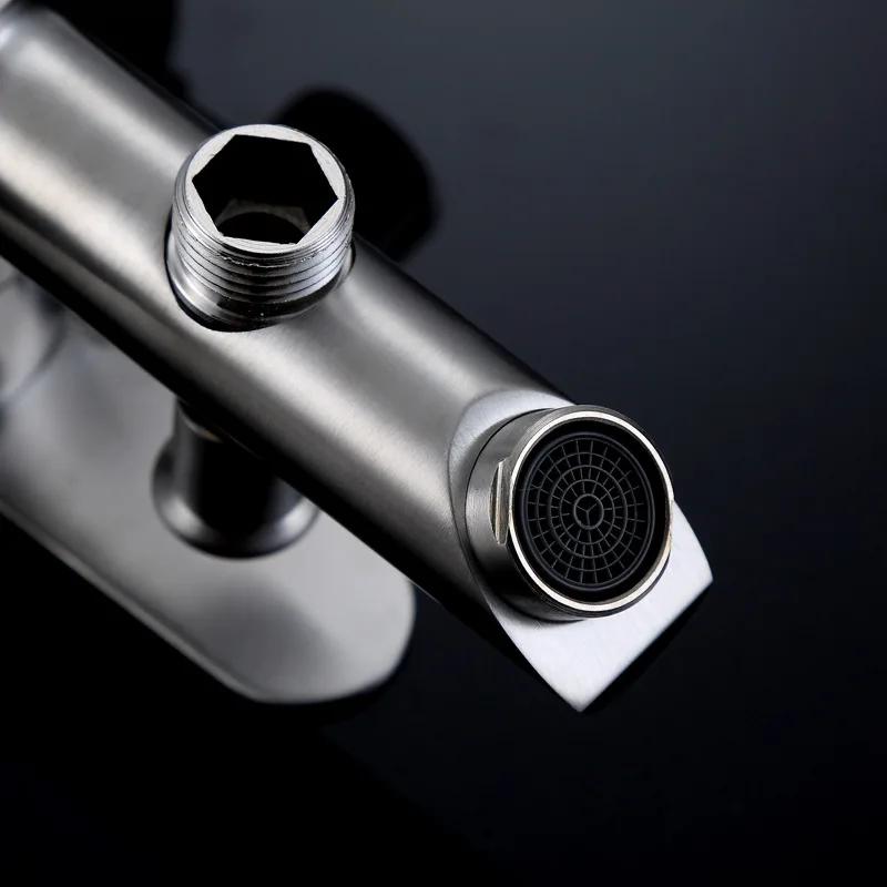 Bathroom Shower Faucet Set 304 Stainless Steel Bathtub Faucet Into The Wall Bathroom Dual Mixed Water Valve Hot and Cold Faucet