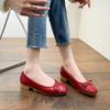 Low-heeled temperament 2025 new single shoes women's flat-bottomed small fragrant autumn ladyshoes 34 small size women's shoes.