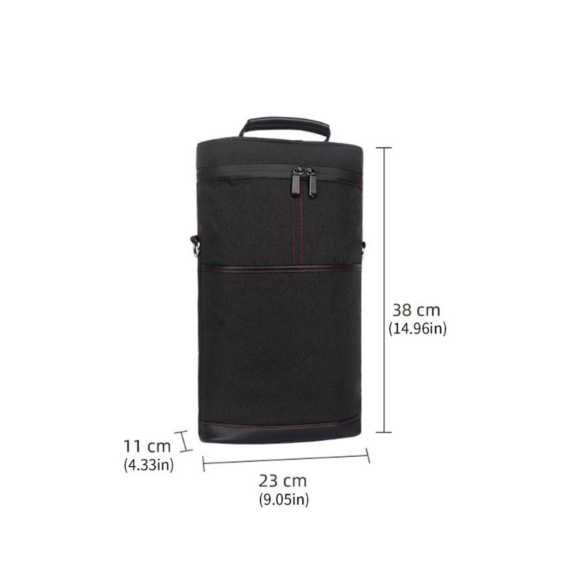 Beverages Bag with Reinforced Base and Shoulder Strap Leakproof for Wine Beer Transport Outdoor Gears