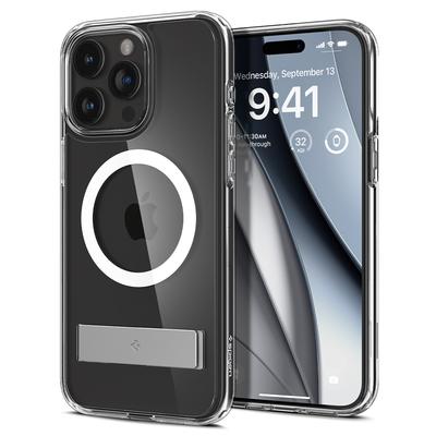 Ultra Hybrid S MagSafe Case with Stand for iPhone 15 Pro Transparent