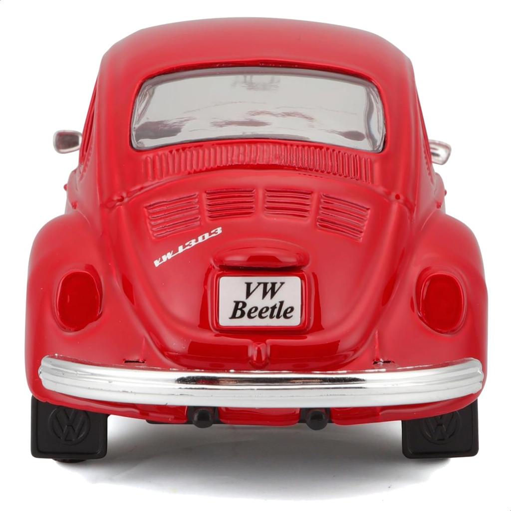 Volkswagen Beetle 1/24 Scale Diecast Model, Finished In Red (product Number 31926) [parallel Import]