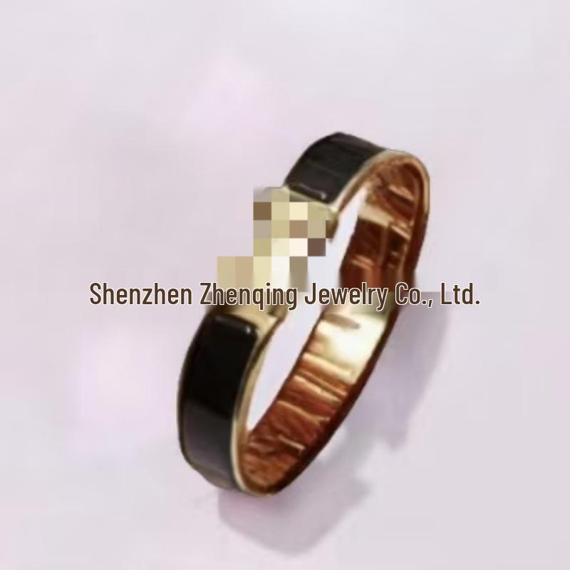 Náramek s písmenem H pozlacený 18k smaltovaný - Klasická móda, Více barev, Ideální pro páry