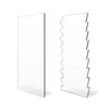 2/5pcs Acrylic Cake Scraper Decorating Contour Stripe Cake Comb Saw Tooth Smoother Buttercream Scraper For Frosting, Mousse