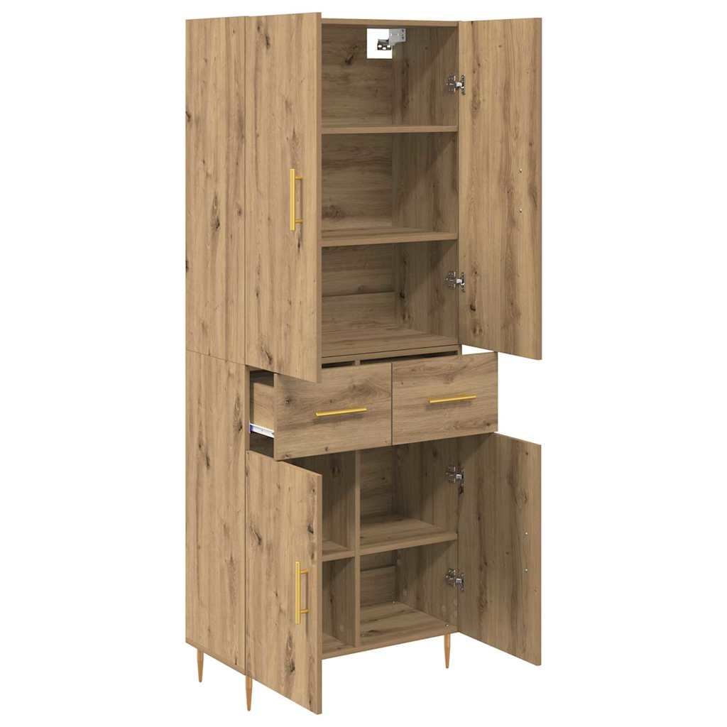 Highboard Artisan Oak 69.5 x 34 x 180 cm Particleboard
