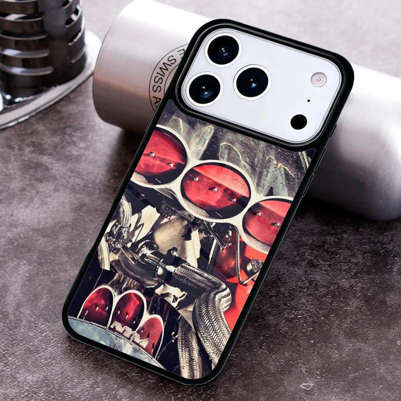 Awesome Car Engine Phone Case For iPhone 17 16 15 14 13 12 11 Pro Max Plus 17Air Soft Silicone Cover