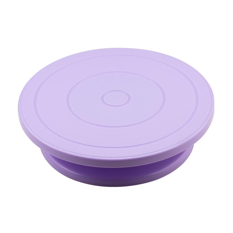 FAIS DU 6Pcs/Set Plastic Cake Turntable Rotating Cake Plastic Dough Pastry Decorating Stand Rotary Table DIY Pan Baking Tool