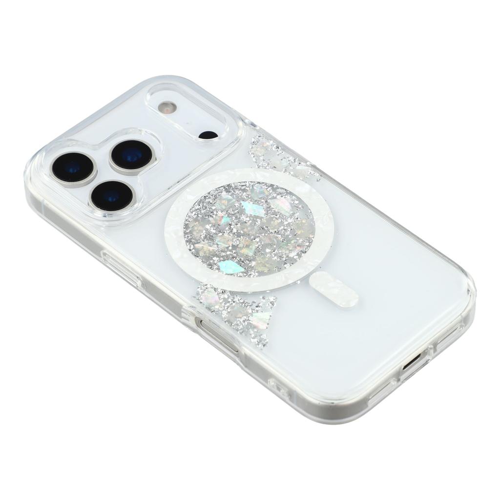 JAUCASE For iPhone 17 Pro Magnetic Case Shell Epoxy Design TPU+PC Phone Back Cover