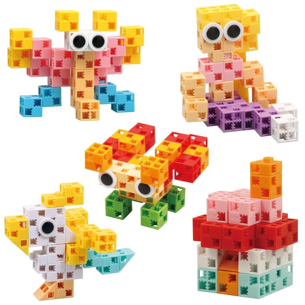 Artec Pastel Block Bucket 220 Pieces Educational Toy Creative Building Blocks for Boys and Girls 76537
