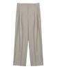 Nigaennikol Minimal Classic Loose Fit Slacks_Beige