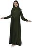 Bimba Women Islamic Prayer Dress With Hijab Cuff Sleeves Traditional Muslim Abaya