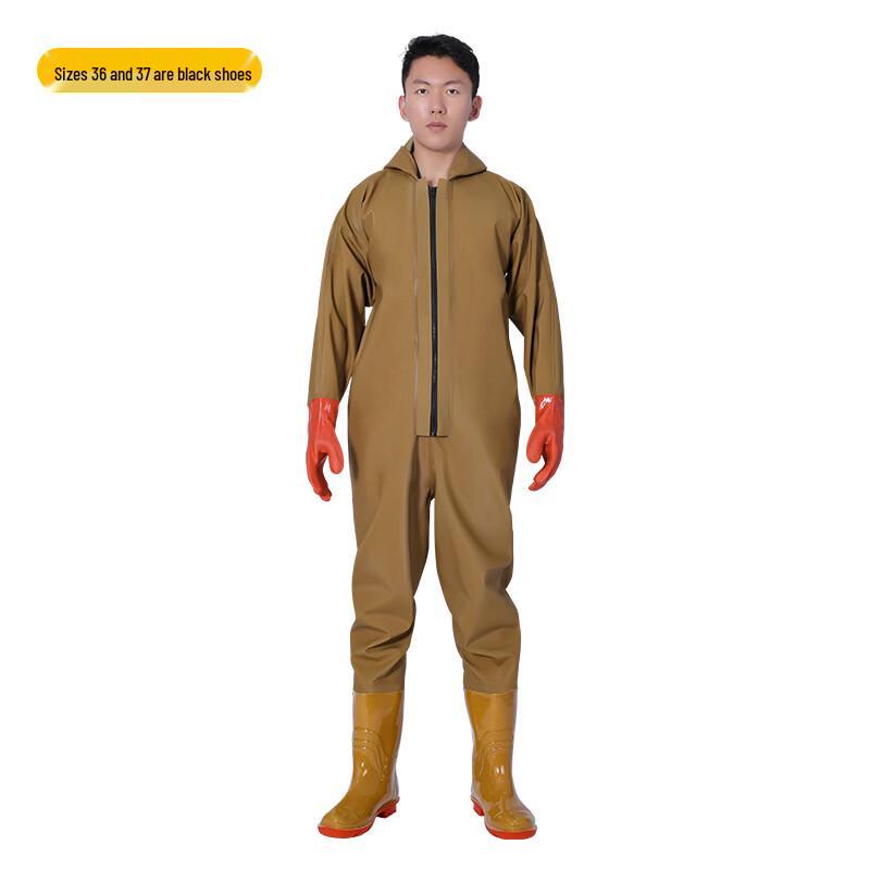 Yudoduo Thickened Rubber Full-Body Waterproof Waders