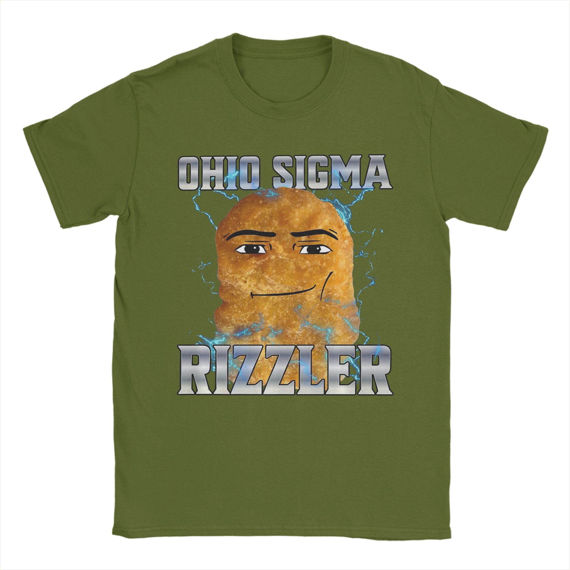 

Ohio Sigma Rizzler T-Shirt for Men Funny 100% Cotton Tee Shirt Round Neck Short Sleeve T Shirt Summer Tops 4XL