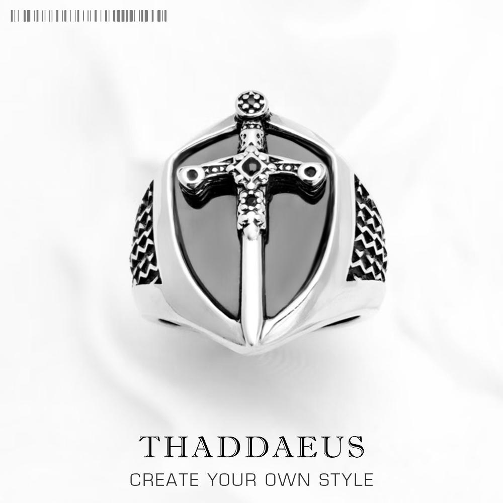 

Signet Ring Mystical Sword 925 Sterling Silver Vintage Strength Gift for Women Men 2026 Summer Fine Jewelry 7