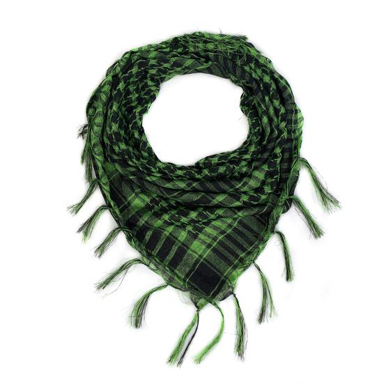 Mesh Yarn Desert Scarf with Tassels Soft Breathable Lightweight Outdoor Neck Piece Unisex Fashion Accessory