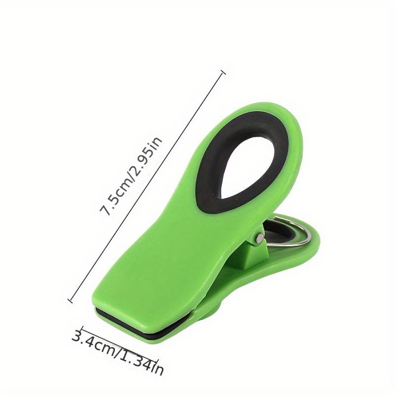 5pcsColor Refrigerator Magnetic Clip Multifunctional Household Snack Moisture-Proof Sealing Clip Plastic Bag Sealing Clip Sticky