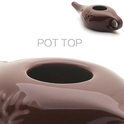 250 ml Keramik Neti Topf Nasenspülsystem Reiniger Nasenspülset für Nasennebenhöhlenentzündung Allergie Nase Yoga Detox Spülung