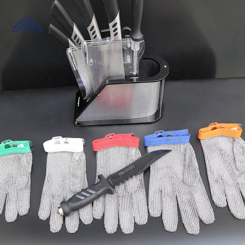 Safety Cut Knife Proof Stab Resistant Stainless Steel Wire Metal Mesh Glove for Germany Butchers