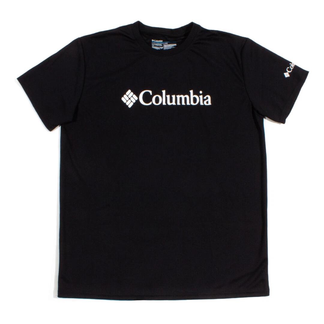 Мужская футболка Columbia Black Tech Trail с графическим принтом 3XL