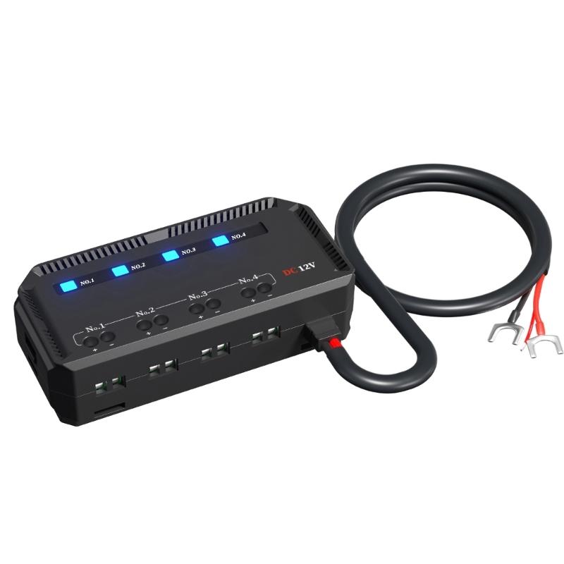 12V 4 Way e  Block with LED Indicator 4 Circuit 20A  Box Holder Block Panel for Auto Car Boat Truck