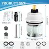 RP32104 Shower Cartridge Replacement,Compatible with Delta Monitor 1700 Series (1998-2005) Showers, RP32104 Cartridge Assembly for Tub/Shower Faucet