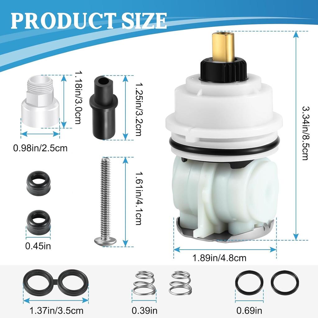 RP32104 Shower Cartridge Replacement,Compatible with Delta Monitor 1700 Series (1998-2005) Showers, RP32104 Cartridge Assembly for Tub/Shower Faucet