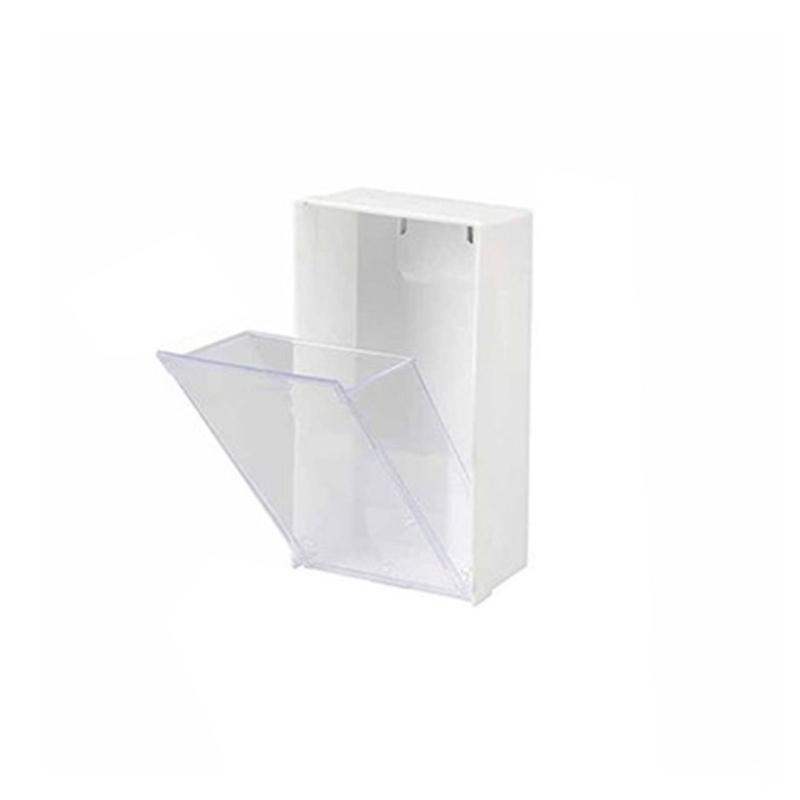 

Настінний органайзер для кабелів, пилонепроникний контейнер для зберігання зарядних кабелів та дрібних предметів з магнітною кришкою білий