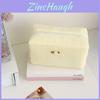 Small Rose Knitted Cotton Octagonal Makeup Storage Bag With Waterproof Design For Daily Use