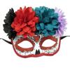 Fashion Halloween Mask Flowers Flower Wearing Ghost Mask Mexican Day of The Dead  Mask  Girls Lady