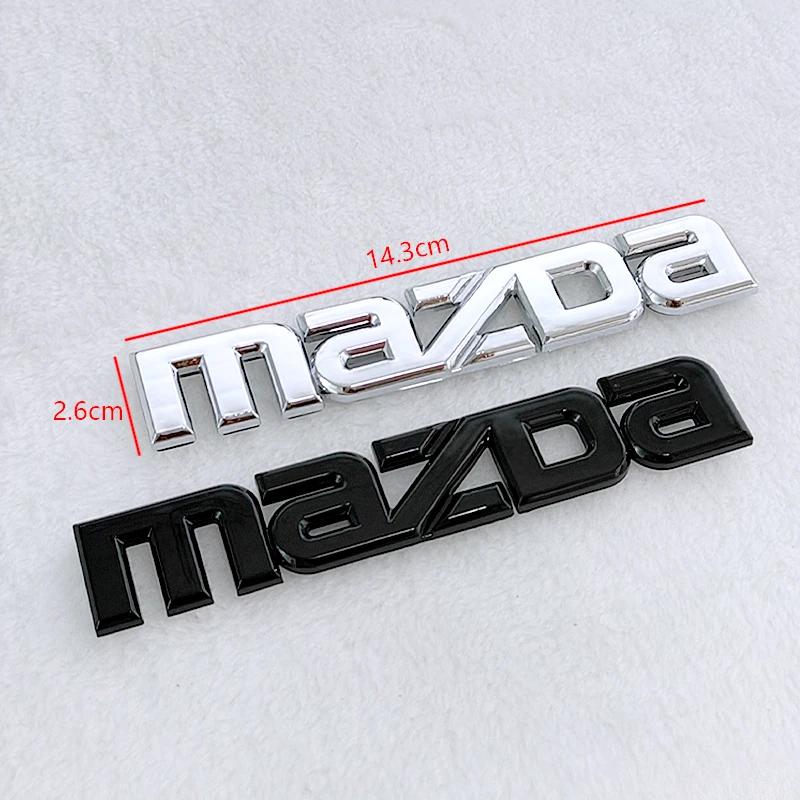 For Mazda CX3 CX5 MX3 CX4 CX9 CX7 RX8 Atenza Axela Protege Car Front Rear Emblem 3D Stickers Decals Trunk Badge Decoration