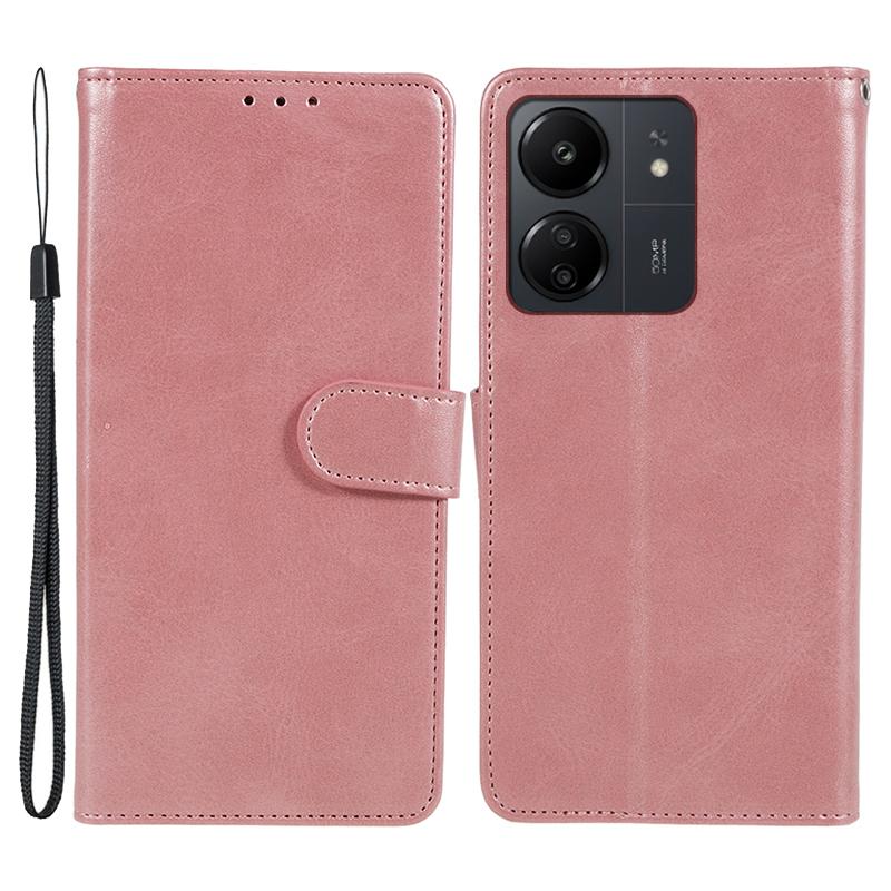 Magnetic Phone Case for Xiaomi Redmi 13C 4G/Poco C65 4G PU Leather Wallet Stand Cover