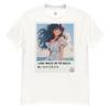 Live With Laughter Neuheit Grafik Anime 100% Baumwolle T-Shirt Herren T-Shirts Oberteil - Spaziergang am Strand (Weiß)