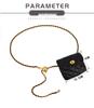 Gold Quilted Waist Belt Bag - Women's French Chic Mini Chain Crossbody