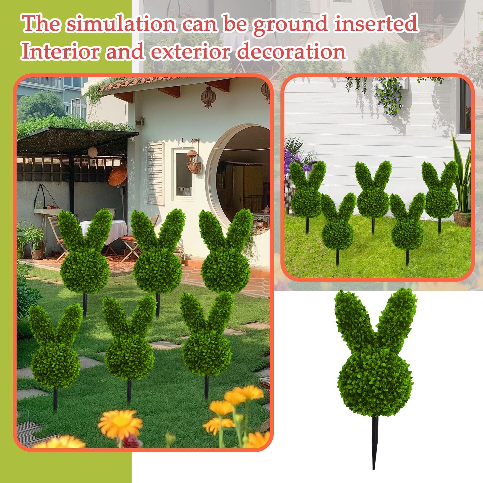 

Фігурні рослини, штучні зелені рослини, підходять для прикраси пасхального ґанку, на вулиці, в приміщенні One Size