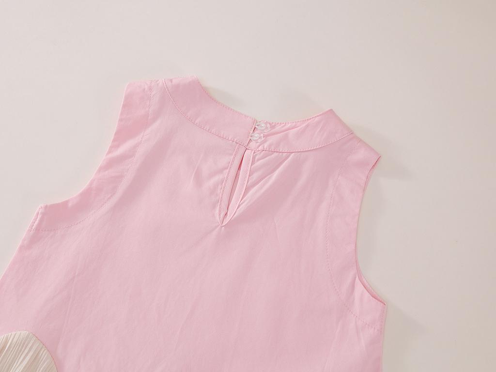 Girls Sleeveless Vest Princess Dress Summer Children Clothing Patchwork Fishtail Dress Soft Comfort Fashion Cute Sweet