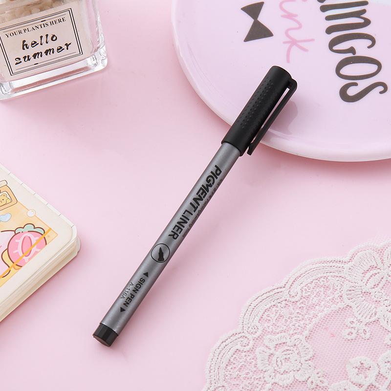 5Pcs Multicolor Gel Ink Pens Set Large Capacity Fast Drying Fine Point Pigment Liner for Writing Note Taking Office