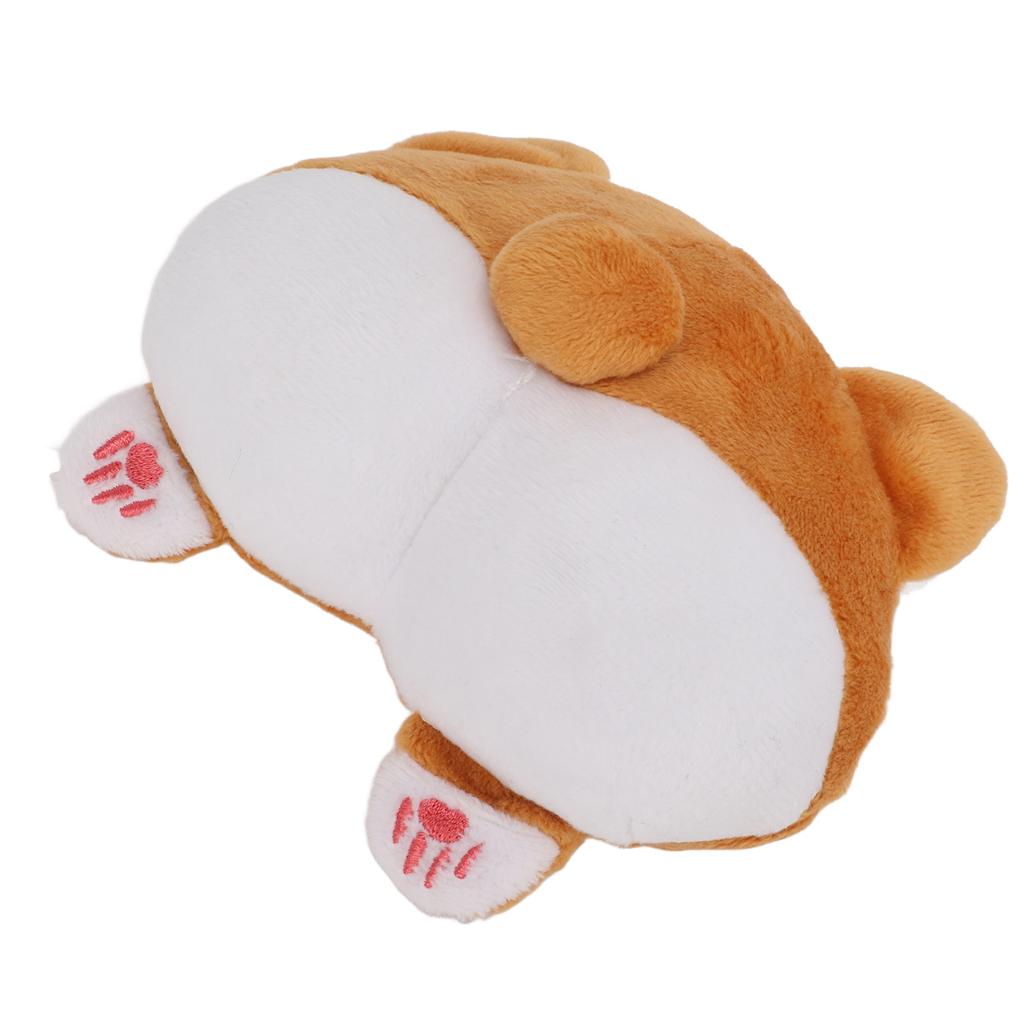 Corgi Ass Plush Squeaky Toy Funny Attractive Cleaning Teeth Pet Chew Toys for Small and Medium