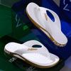 Flat Slippers for Men Bathroom House Flip Flops Soft Shiatsu Walk Around Home Sabot Sandals Indoor Trend 2025 Eva Pvc Man Shoes