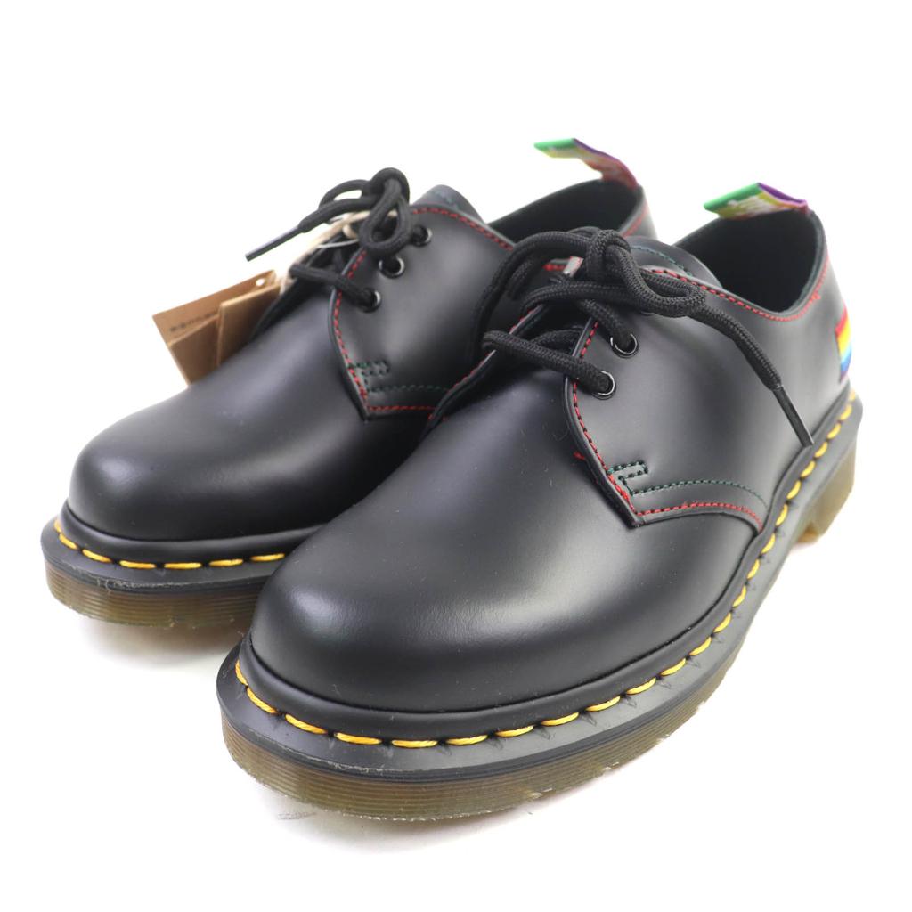 Pristine Dr.Martens Leather shoes 1461 for PRIDE black leather Women Used