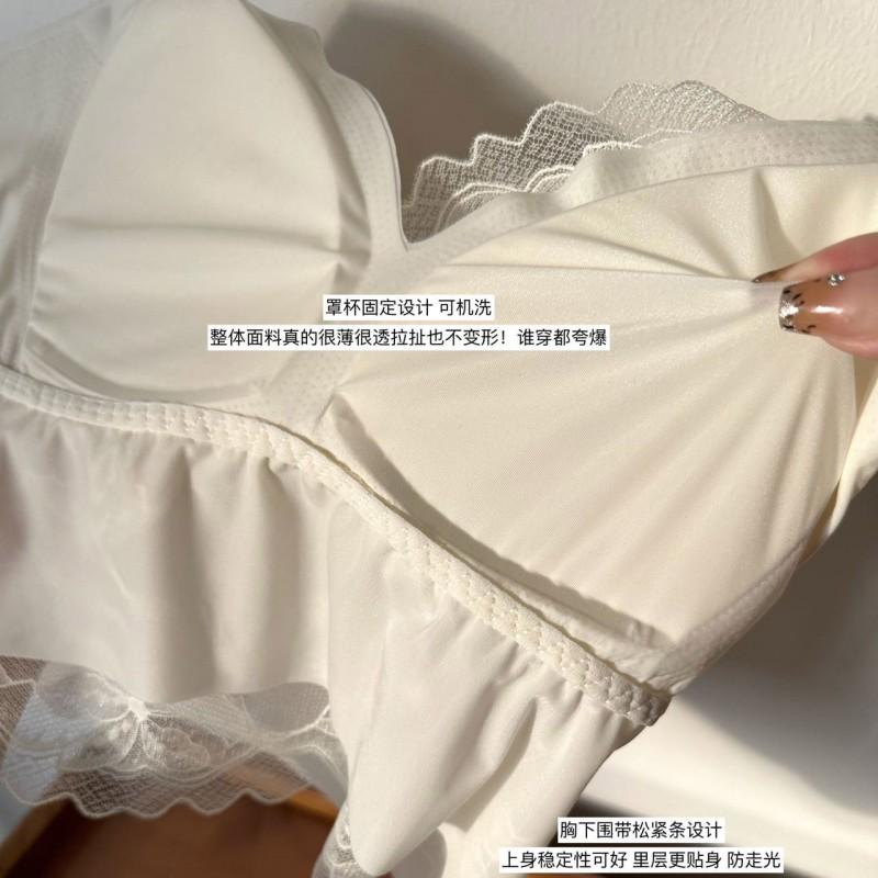 Embroidered Lace Push Up Cami Top Padded Bralette Sexy Daily Wear Women