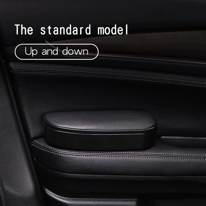 Covoraș anti-alunecare reglabil anti-oboseală Cutie de depozitare din piele PU LED Universal Car Cotieră stânga Suport cot