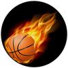Living Room Bedroom Floor Mats Kids Room Area Rug Basketball Ball Retro Striped Print Round Rug