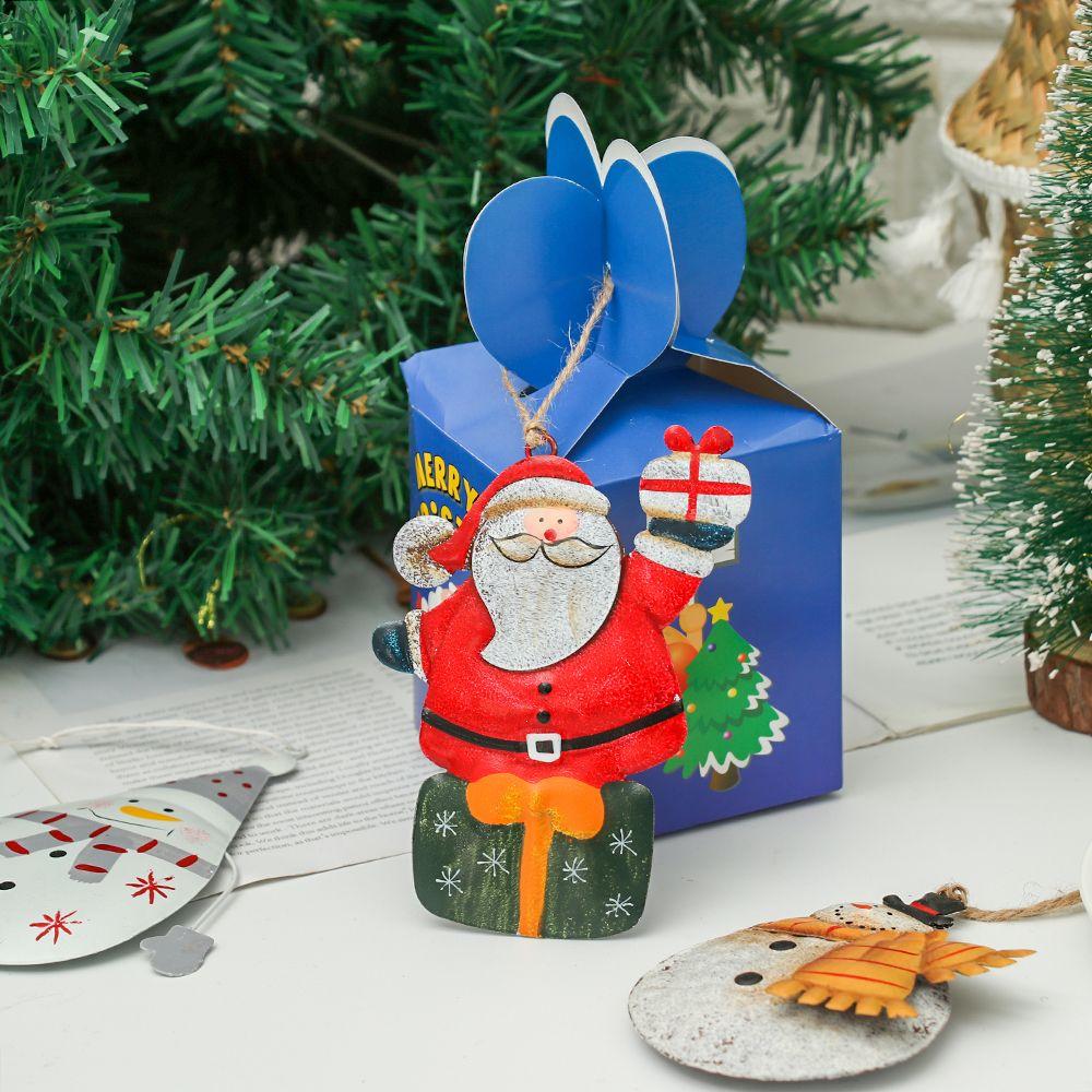 Clause Deer Stocking Snowman Christmas Hanging Pendants Drop Ornaments Xmas Tree Embellishment