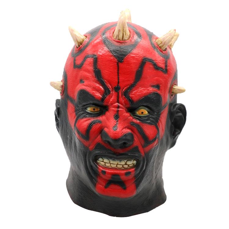 Star Wars Darth Maul Halloween Mask - Red Demon King Ghost Face