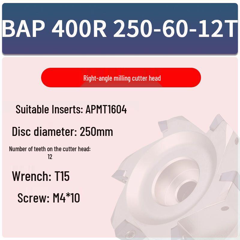 Right Angle CNC Milling Head BAP300R for Face & Vertical Milling (Sizes: 40/50/63/80/100)