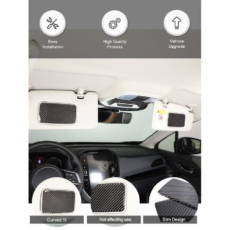 Soft Carbon Fiber Cosmetic Mirror Panel Sticker For Subaru Crosstrek -2024